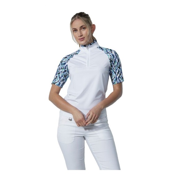 Daily Sports NOVARA half neck dámské polo, bílé