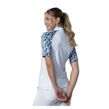 Daily Sports NOVARA half neck dámské polo, bílé