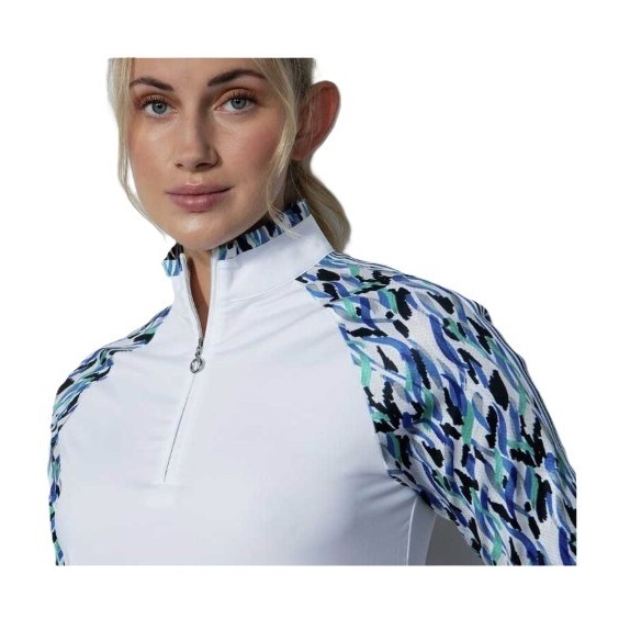 Daily Sports NOVARA half neck dámské polo, bílé