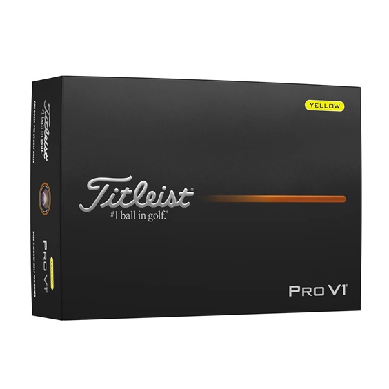 Titleist Pro V1 golfové míčky, žluté