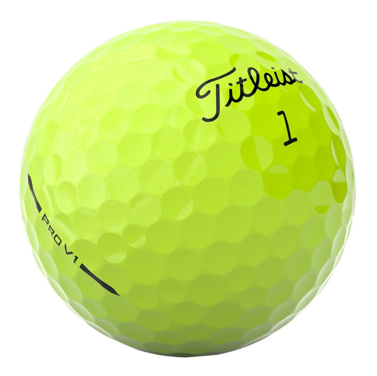 Titleist Pro V1 golfové míčky, žluté