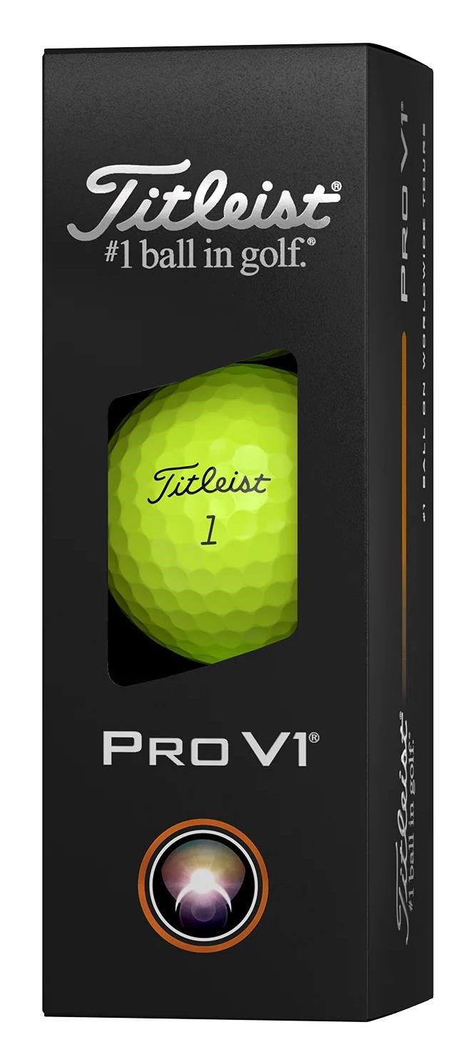 Titleist Pro V1 golfové míčky, žluté