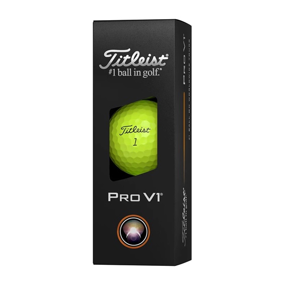 Titleist Pro V1 golfové míčky, žluté