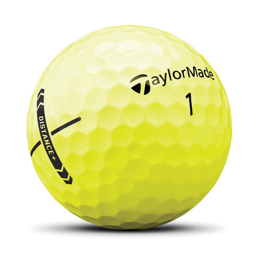 TaylorMade Distance+ golfové míčky, žluté