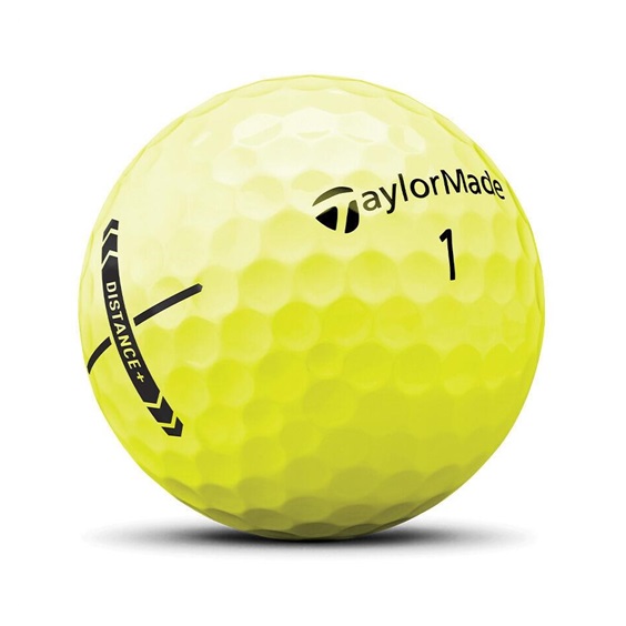 TaylorMade Distance+ golfové míčky, žluté