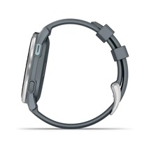 Garmin Approach S44 golfové GPS hodinky, hliníková luneta Silver, silikonový řemínek Twilight