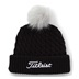Titleist Cable Knit Pom Pom dámská zimní čepice, černá