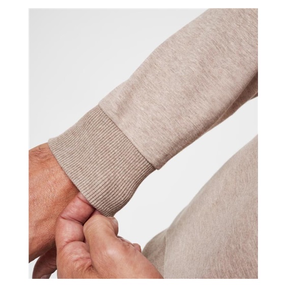 Travis Mathew CLOUD QUARTER ZIP 2.0 pánská fleecová mikina, béžová