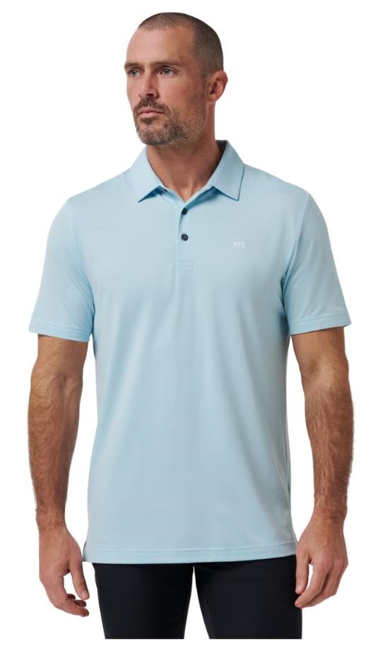 Travis Mathew Featherweight pánské polo, cory blue