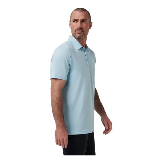 Travis Mathew Featherweight pánské polo, cory blue