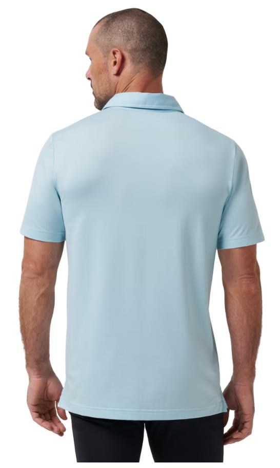 Travis Mathew Featherweight pánské polo, cory blue