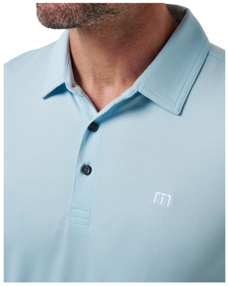 Travis Mathew Featherweight pánské polo, cory blue