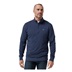 Travis Mathew CLOUD QUARTER ZIP 2.0 pánská fleecová mikina, modrá