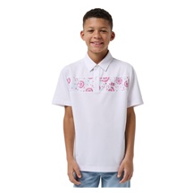 Travis Mathew Good Good Flourish dětské polo, bílé