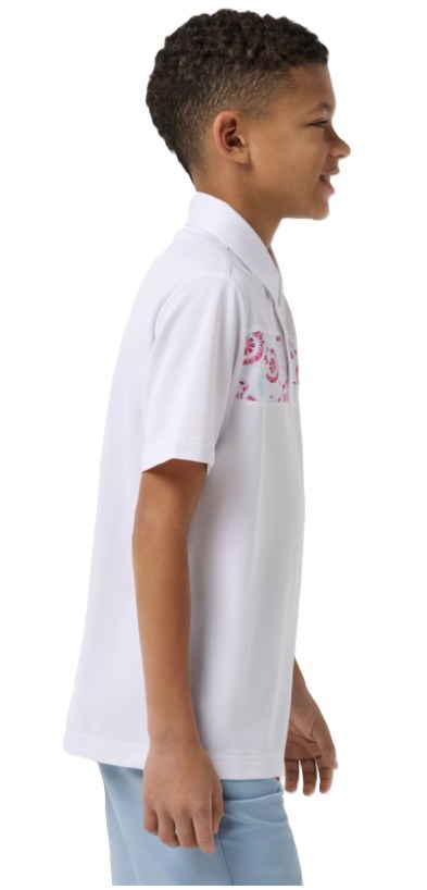 Travis Mathew Good Good Flourish dětské polo, bílé