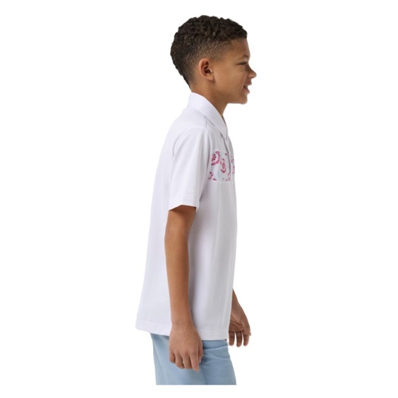 Travis Mathew Good Good Flourish dětské polo, bílé