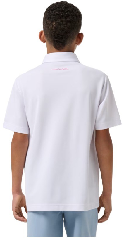 Travis Mathew Good Good Flourish dětské polo, bílé
