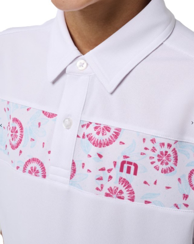 Travis Mathew Good Good Flourish dětské polo, bílé