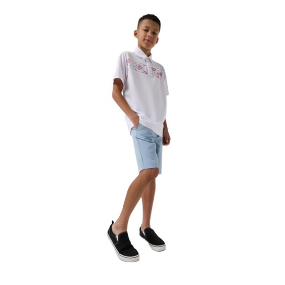 Travis Mathew Good Good Flourish dětské polo, bílé