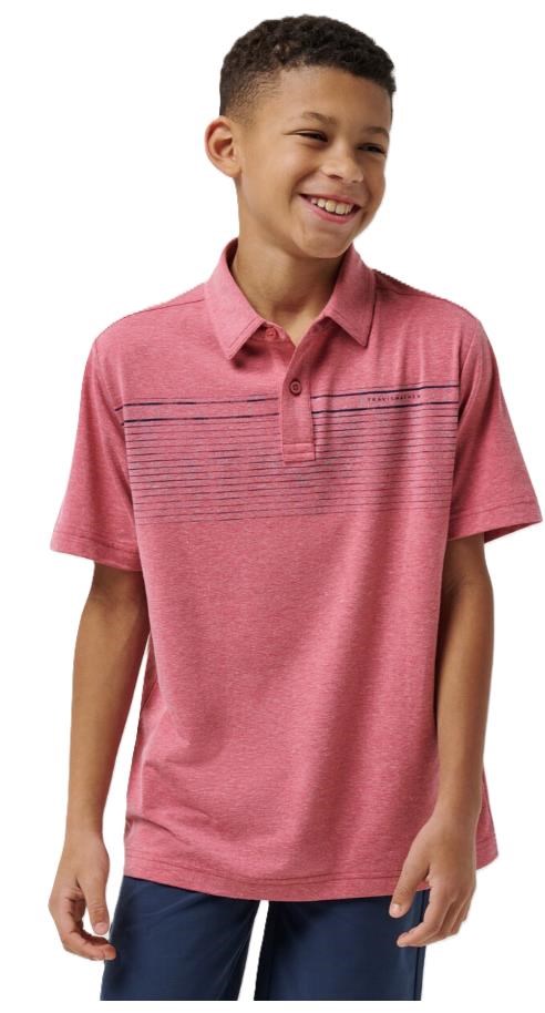 Travis Mathew FINAL CALL dětské polo, růžové