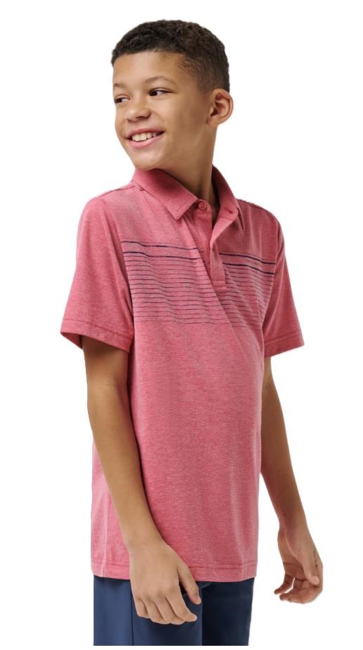 Travis Mathew FINAL CALL dětské polo, růžové