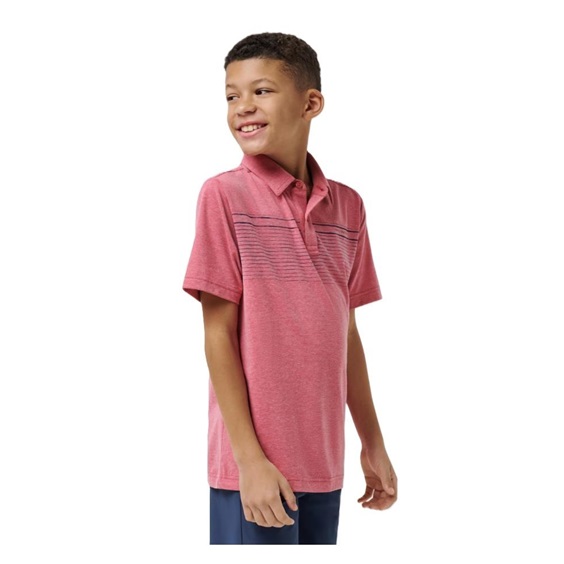 Travis Mathew FINAL CALL dětské polo, růžové