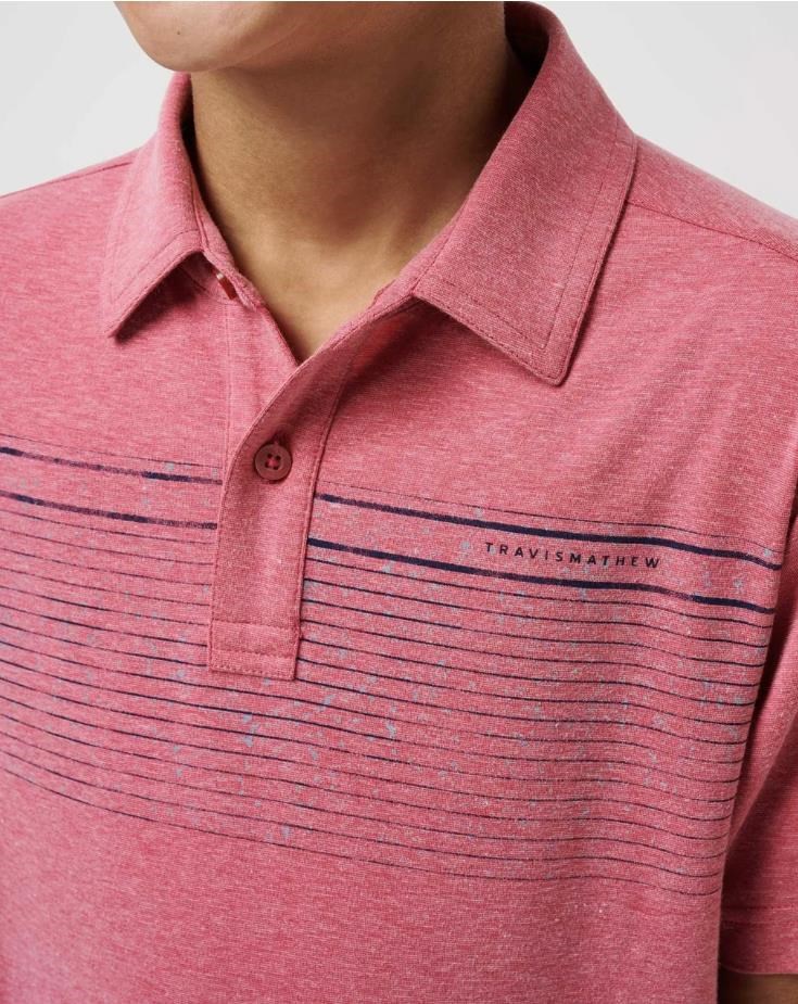 Travis Mathew FINAL CALL dětské polo, růžové