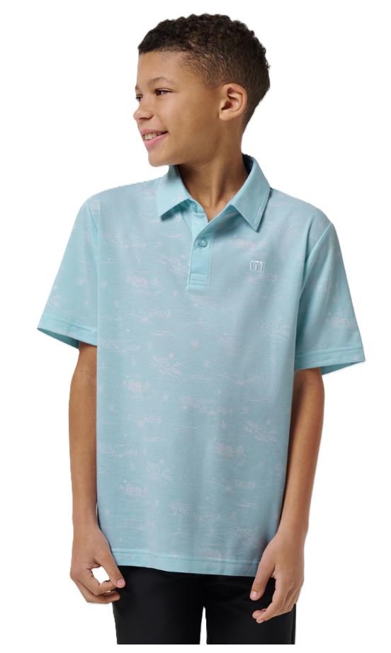 Travis Mathew TROPICAL ROAD dětské polo, modré