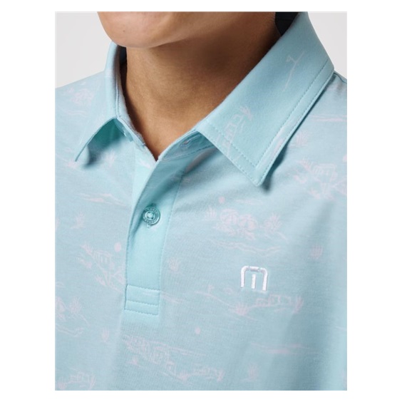 Travis Mathew TROPICAL ROAD dětské polo, modré