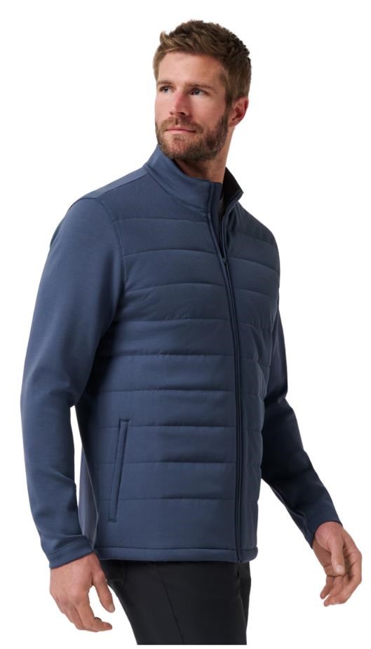 Travis Mathew Point of Sail Full-Zip pánská bunda, mood indigo