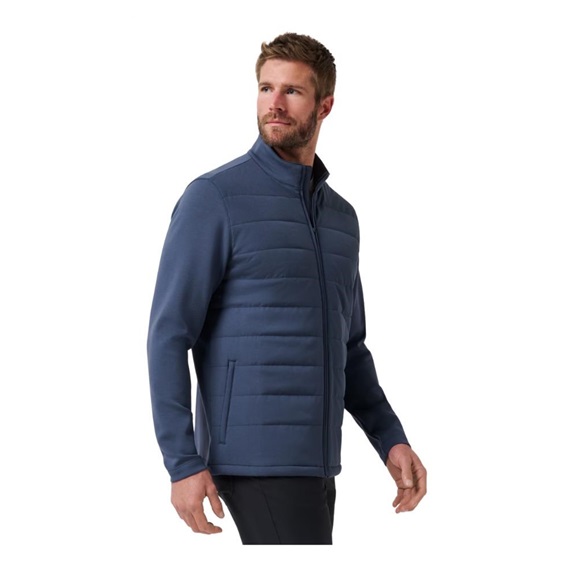 Travis Mathew Point of Sail Full-Zip pánská bunda, mood indigo