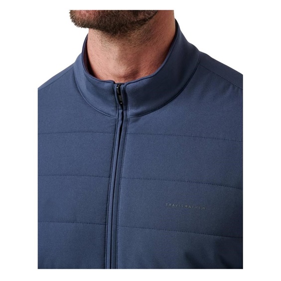 Travis Mathew Point of Sail Full-Zip pánská bunda, mood indigo