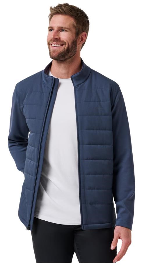 Travis Mathew Point of Sail Full-Zip pánská bunda, mood indigo