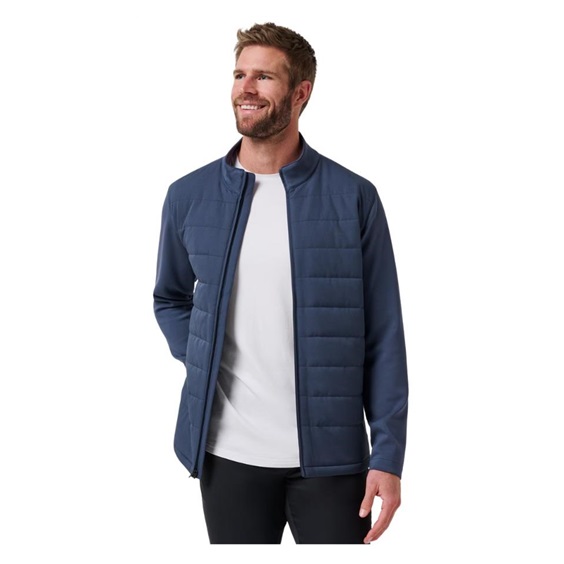 Travis Mathew Point of Sail Full-Zip pánská bunda, mood indigo