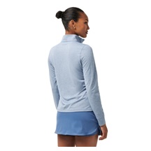 Travis Mathew Featherweightt Active zip long sleeve dámské polo, modré