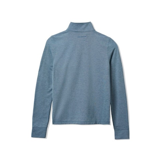 Travis Mathew Featherweightt Active zip long sleeve dámské polo, modré