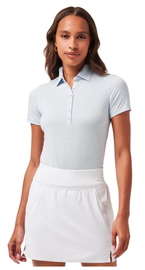 Travis Mathew Featherweight Active dámské polo, heather kentucky blue