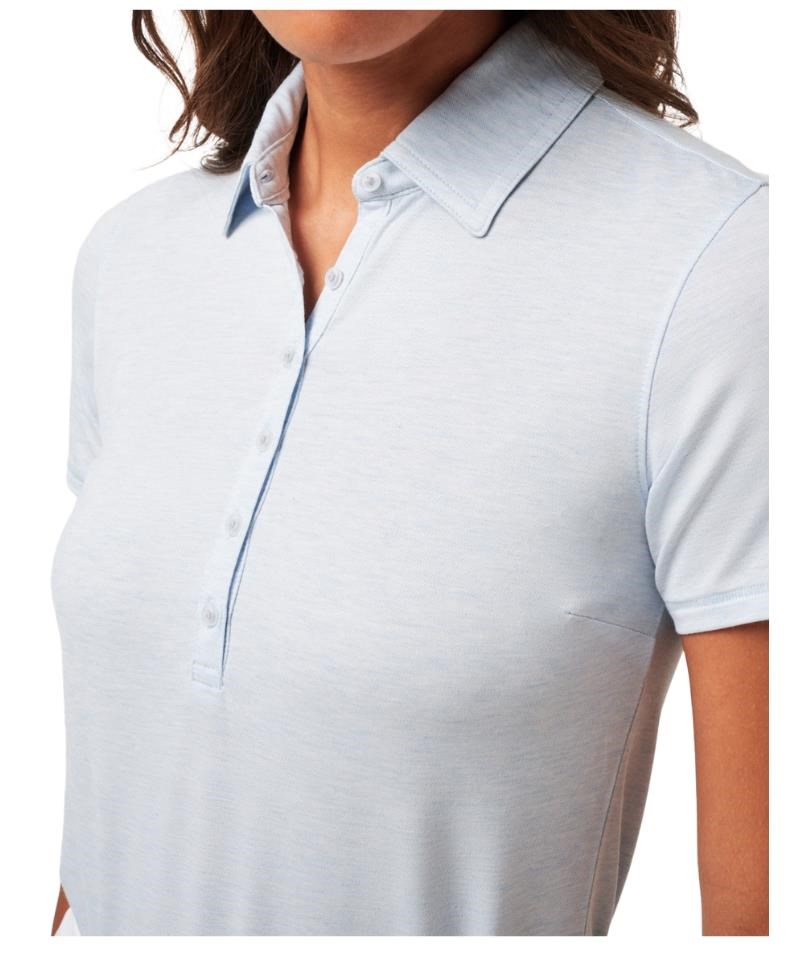 Travis Mathew Featherweight Active dámské polo, heather kentucky blue