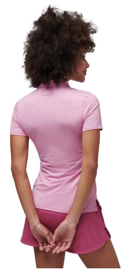 Travis Mathew Featherweight Active dámské polo, heather red violet