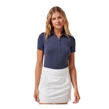 Travis Mathew Featherweight Active dámské polo, heather navy blazer