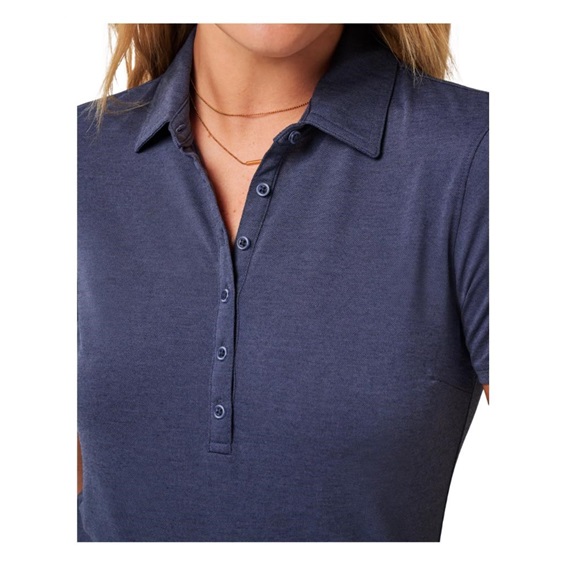 Travis Mathew Featherweight Active dámské polo, heather navy blazer