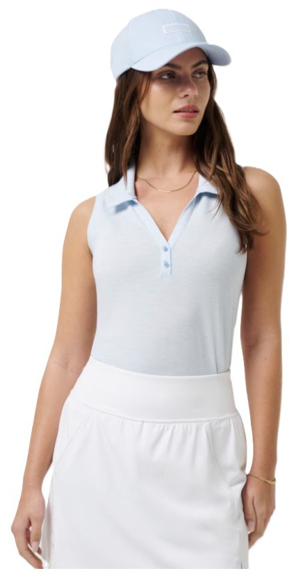 Travis Mathew Featherweight Active 2.0 dámské polo bez rukávů, modré