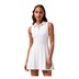 Travis Mathew Moveknit Sleeveless Polo golfové šaty, bílé