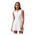 Travis Mathew Moveknit Sleeveless Polo golfové šaty, bílé