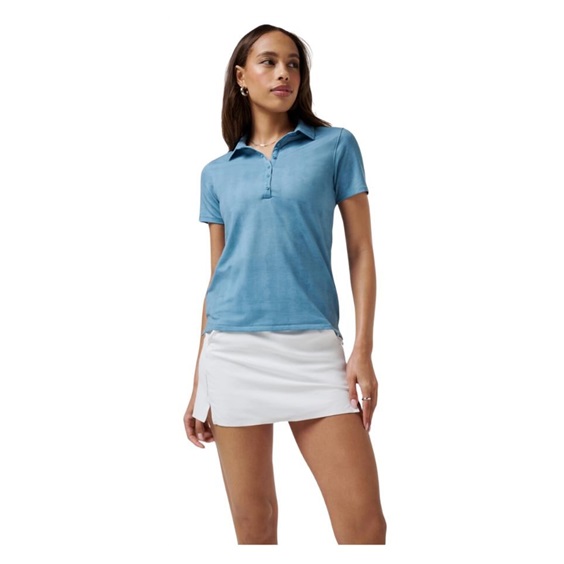 Travis Mathew Featherweight Active Printed dámské polo, smoke blue multi