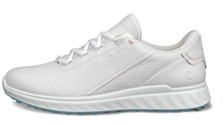 ECCO S-Casual dámské kožené golfové voděodolné boty, bílé