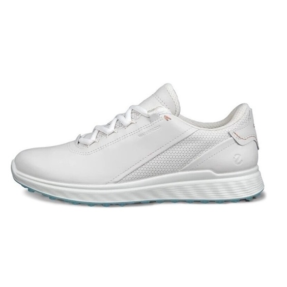 ECCO S-Casual dámské kožené golfové voděodolné boty, bílé