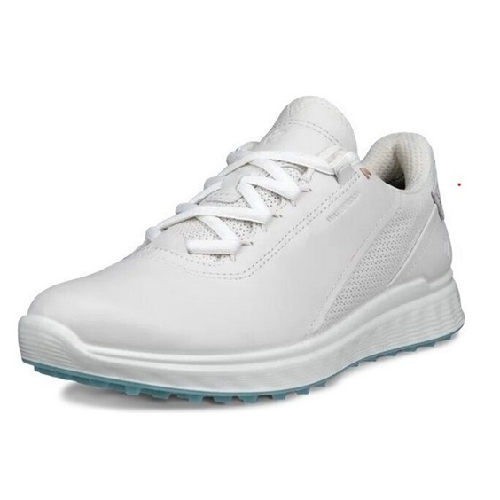 ECCO S-Casual dámské kožené golfové voděodolné boty, bílé