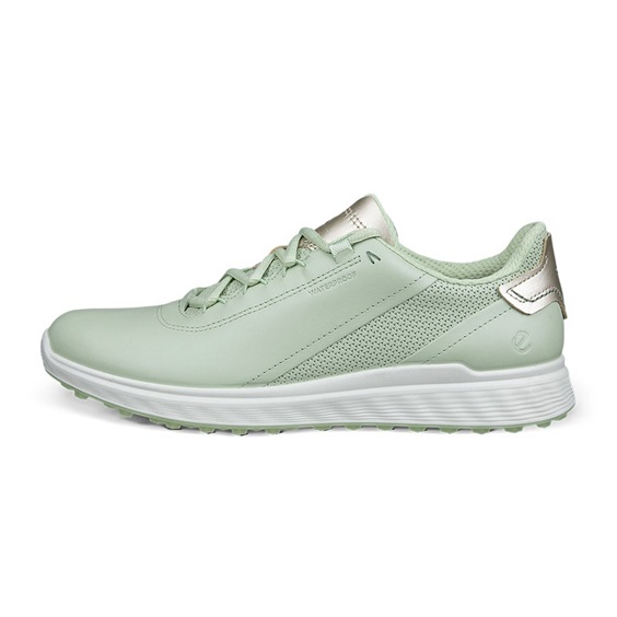 ECCO S-Casual dámské kožené golfové voděodolné boty, matcha