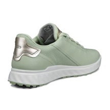 ECCO S-Casual dámské kožené golfové voděodolné boty, matcha